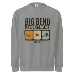 Unisex garment-dyed sweatshirt