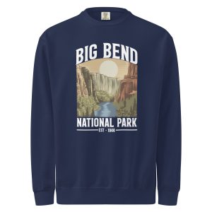 Unisex garment-dyed sweatshirt